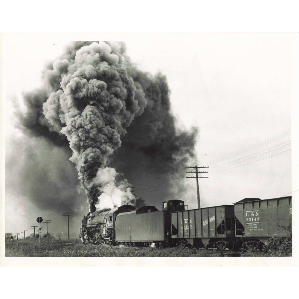 PRR Pennsylvania Railroad 6186 Steam Locomotive Photo Attica Jct OH 1956
